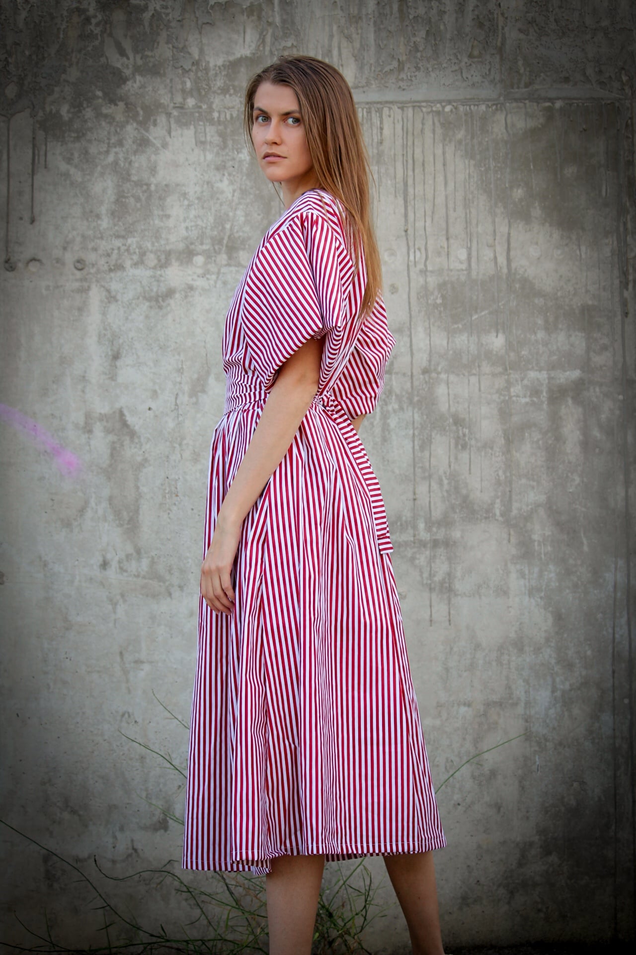 bunda, bundička, juliana brnakova, juliána brnáková,  , dizajnová, dizajnova, udrzatelna, udržateľná, šaty, saty. rukávy, rukavy, bledomodramodrá, modra